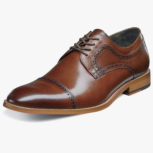 New Stacy Adams Men's Dickinson Cap-Toe Lace-up Oxford - Picture 1 of 5